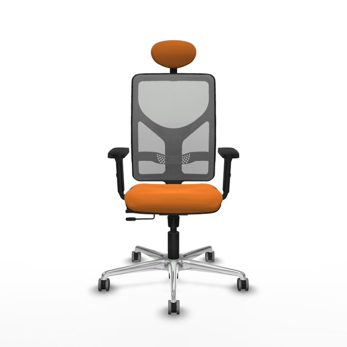 PIQUERAS Y CRESPO Silla de oficina Motilla Naranja y Gris PIQUERAS Y CRESPO Silla de oficina Motilla Naranja y Gris