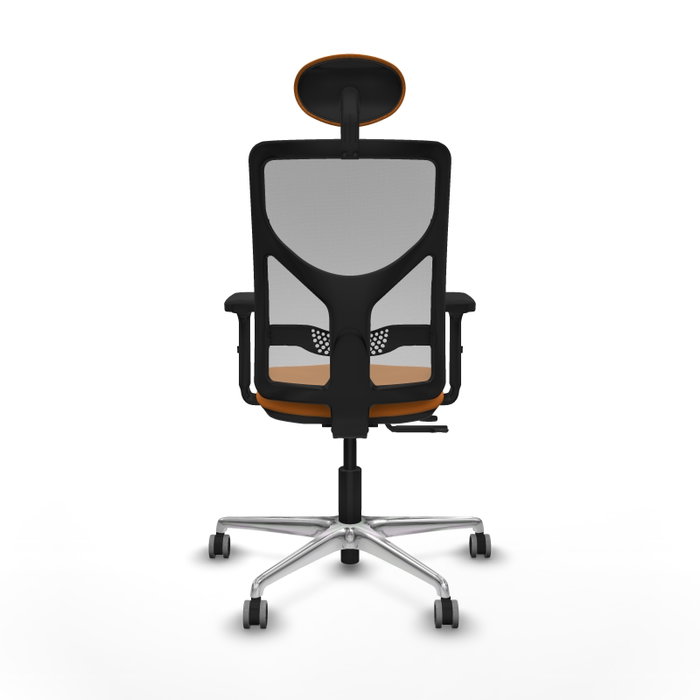 PIQUERAS Y CRESPO Silla de oficina Motilla Naranja y Gris PIQUERAS Y CRESPO Silla de oficina Motilla Naranja y Gris