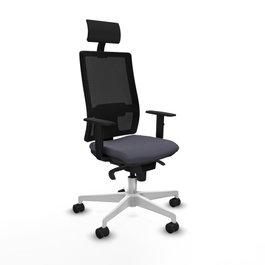 PIQUERAS Y CRESPO Silla de oficina Horna Gris con mecanismo Sincro