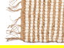 Giftdecor Alfombra Natural Rayas Blanca 70 x 140 cm (Set de 8)