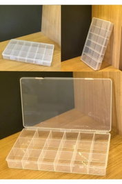 Hermia Caja de Joyería Transparente de Plástico para Joyas y Accesorios