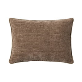 Cojín Taupe Poliester 50 X 30 cm (Set de 2)