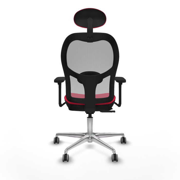 PIQUERAS Y CRESPO Silla de oficina Jorquera con mecanismo Sincro/Traslack, Rojo y Gris PIQUERAS Y CRESPO Silla de oficina Jorquera con mecanismo Sincro/Traslack, Rojo y Gris