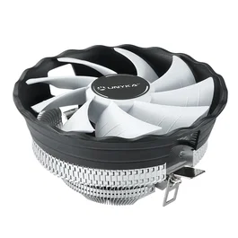 Unyka Jotun DF 120 - Disipador CPU de perfil bajo, ventilador 120 mm, 9 aspas, multi socket (Intel/AMD), color blanco