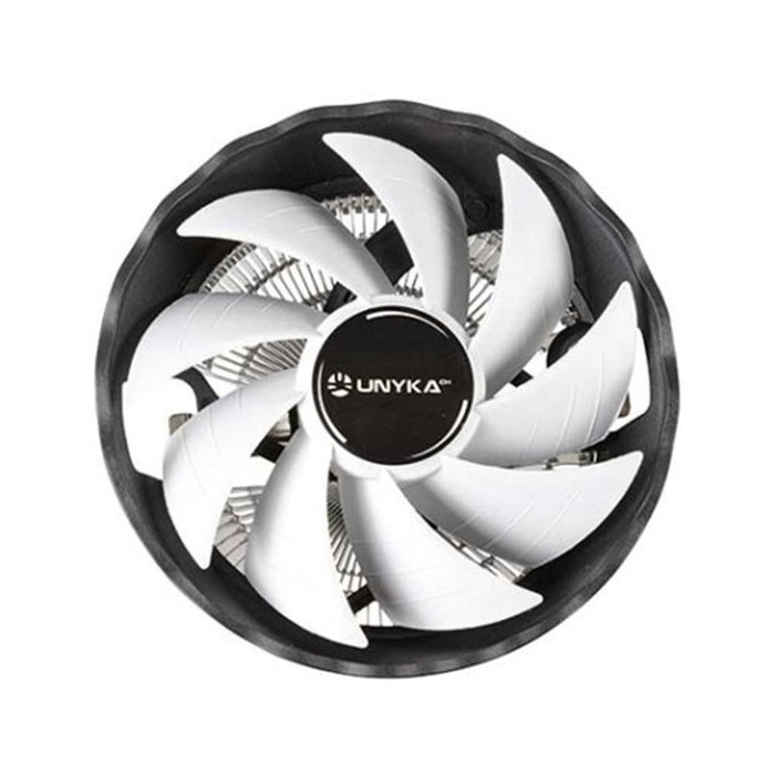 Unyka Jotun DF 120 - Disipador CPU de perfil bajo, ventilador 120 mm, 9 aspas, multi socket (Intel/AMD), color blanco Unyka Jotun DF 120 - Disipador CPU de perfil bajo, ventilador 120 mm, 9 aspas, multi socket (Intel/AMD), color blanco
