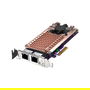 QNAP QM2-2P2G2T Tarjeta de Expansión Interna PCIe con 2 Puertos M.2 para SSD y 2 Puertos Ethernet 2.5GbE