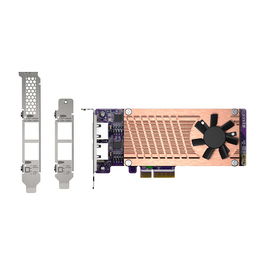 QNAP QM2-2P2G2T Tarjeta de Expansión Interna PCIe con 2 Puertos M.2 para SSD y 2 Puertos Ethernet 2.5GbE