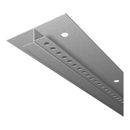Synergy21 Synergy 21 Perfil LED para Techo Universal, Zinc, Gris, 200 cm (2000 mm), Ancho 12.5 mm, Compatible con LED, Tipo B60, Ideal para Iluminación de Interiores