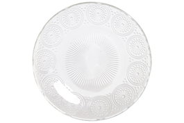 DKD Home Decor Plato de Cristal Mandala Transparente