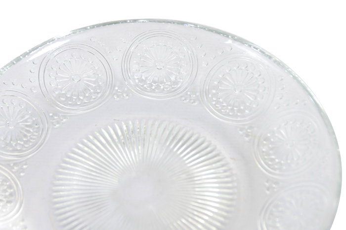 DKD Home Decor Plato de Cristal Mandala Transparente
