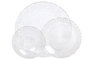 DKD Home Decor Plato de Cristal Mandala Transparente