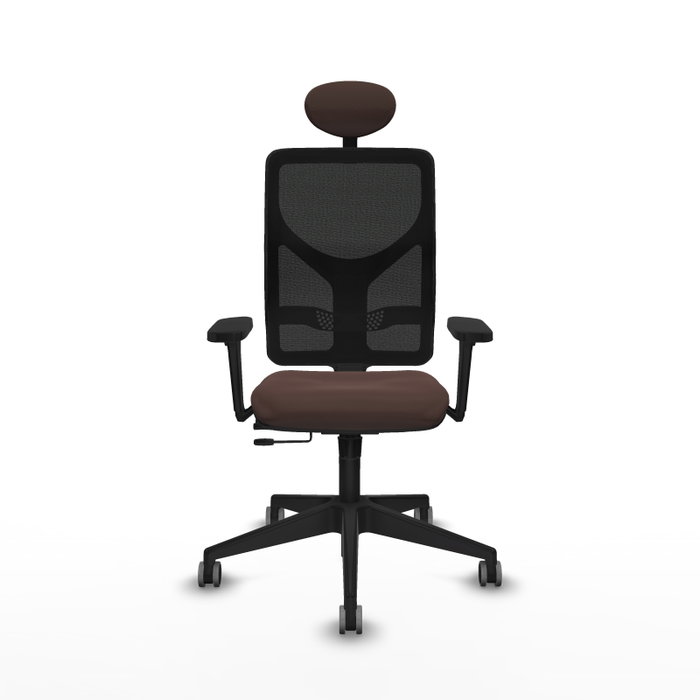 PIQUERAS Y CRESPO Silla de oficina Motilla con mecanismo Sincro/Traslack Marrón oscuro PIQUERAS Y CRESPO Silla de oficina Motilla con mecanismo Sincro/Traslack Marrón oscuro