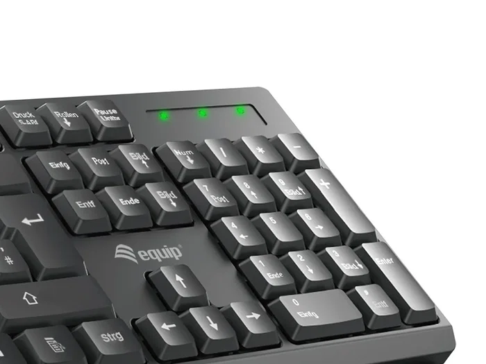 Equip 245222 Kit de Teclado y Ratón Inalámbrico QWERTY Portugués Negro