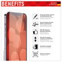 Displex 01254 Protector de Pantalla Vidrio Templado 10H Resistente a Impactos y Rayones para Apple iPhone 6/7/8/SE (2020/2022) 4.7 Pulgadas, Con Paño de Limpieza