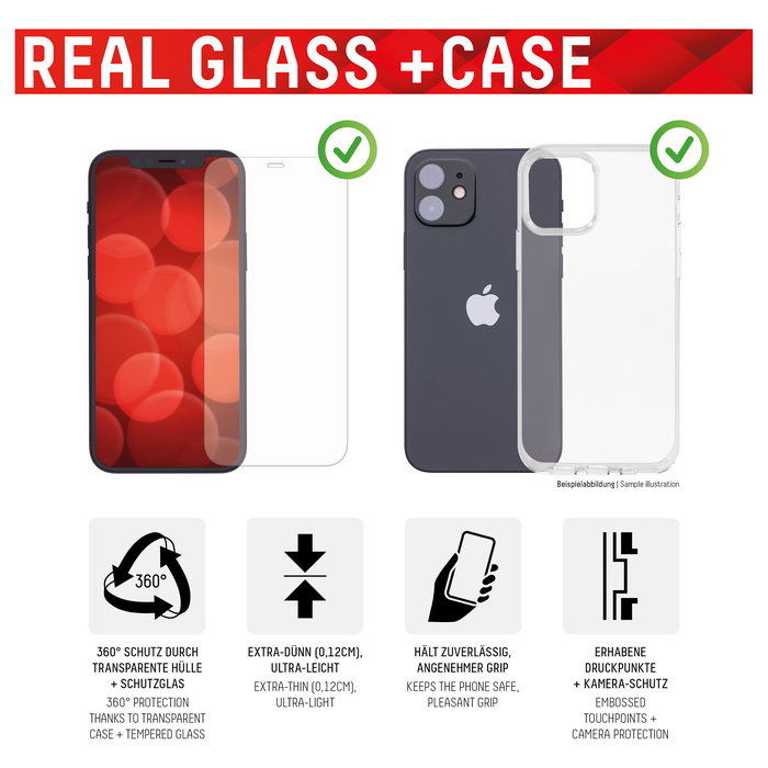 Displex 01254 Protector de Pantalla Vidrio Templado 10H Resistente a Impactos y Rayones para Apple iPhone 6/7/8/SE (2020/2022) 4.7 Pulgadas, Con Paño de Limpieza Displex 01254 Protector de Pantalla Vidrio Templado 10H Resistente a Impactos y Rayones para Apple iPhone 6/7/8/SE (2020/2022) 4.7 Pulgadas, Con Paño de Limpieza