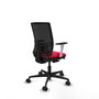 PIQUERAS Y CRESPO Silla de oficina Yunquera con mecanismo Sincro/Traslack Rojo y Negro