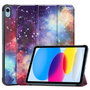 CoreParts Funda Protectora Rígida Trifold Estilo Galaxia para Apple iPad 10ª Gen 10.9 pulgadas (2022)