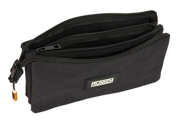 Portatodo Triple Munich Lagoon Negro 22 x 12 x 3 cm