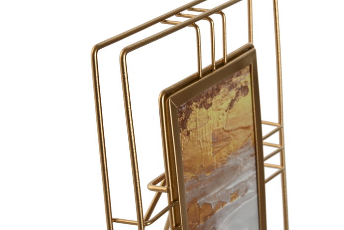 DKD Home Decor Marco de Fotos Metal y Cristal Dorado 10x15 cm DKD Home Decor Marco de Fotos Metal y Cristal Dorado 10x15 cm