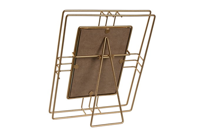 DKD Home Decor Marco de Fotos Metal y Cristal Dorado 10x15 cm DKD Home Decor Marco de Fotos Metal y Cristal Dorado 10x15 cm