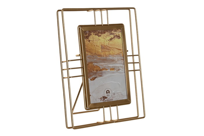 DKD Home Decor Marco de Fotos Metal y Cristal Dorado 10x15 cm DKD Home Decor Marco de Fotos Metal y Cristal Dorado 10x15 cm