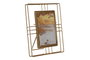 DKD Home Decor Marco de Fotos Metal y Cristal Dorado 10x15 cm