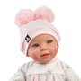 Muñecas Guca Muñeca Reborn Nieves 38 cm con Ropa, Gorro y Chupete - Bebé realista