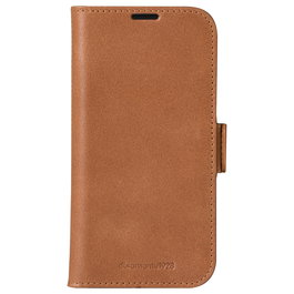 dbramante1928 COPENHAGEN Funda Folio para iPhone 16 de Cuero en Color Bronceado