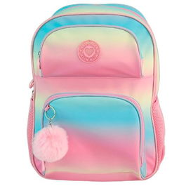 Toybags Mochila Primaria Blin Blin Gradient Pink Doble Compartimento 44x31x17 cm Adaptable A Carro