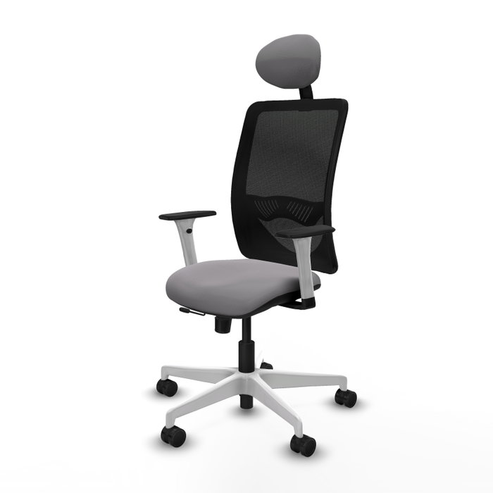 PIQUERAS Y CRESPO Silla de oficina Zulema Gris y Negro