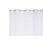 DKD Home Decor Cortina de Poliéster Bordada con Anillas Blanco 140x260 cm