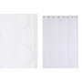 DKD Home Decor Cortina de Poliéster Bordada con Anillas Blanco 140x260 cm