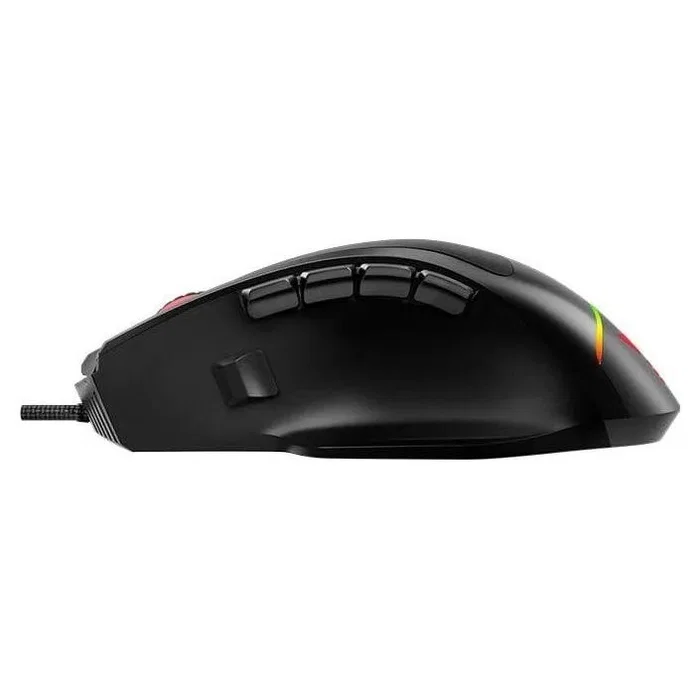 Savio VALIANT Ratón Gaming con paneles laterales intercambiables, sensor Pixart PMW 3327, 12400 DPI, RGB