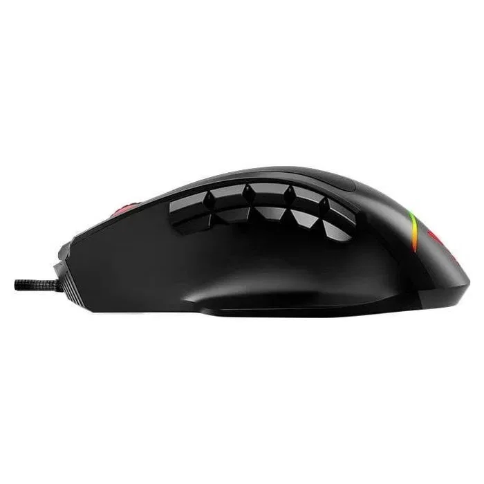 Savio VALIANT Ratón Gaming con paneles laterales intercambiables, sensor Pixart PMW 3327, 12400 DPI, RGB