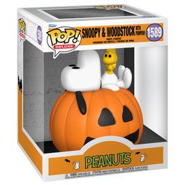 FUNKO Figura POP Deluxe Peanuts Snoopy & Woodstock with Pumpkin