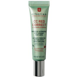 Erborian CC Red Correct Corrector de Color Facial Rojo en Crema, Tratamiento Anti-Redness y Base Ligera, 15 ml
