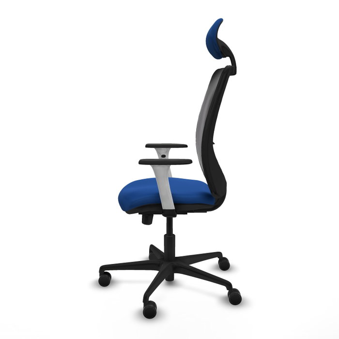 PIQUERAS Y CRESPO Silla de oficina Zulema con mecanismo Sincro/Traslack, Azul y Negro