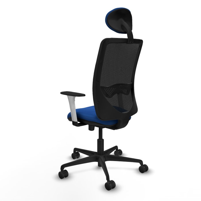 PIQUERAS Y CRESPO Silla de oficina Zulema con mecanismo Sincro/Traslack, Azul y Negro