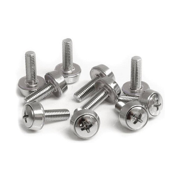 StarTech.com Paquete de 100 Tornillos de Montaje M5x12mm, Acero Inoxidable, Tipo Tornillo, 449 g