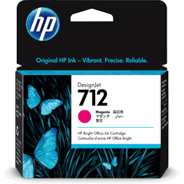 HP Cartucho de Tinta 712 Magenta (3ED68A)