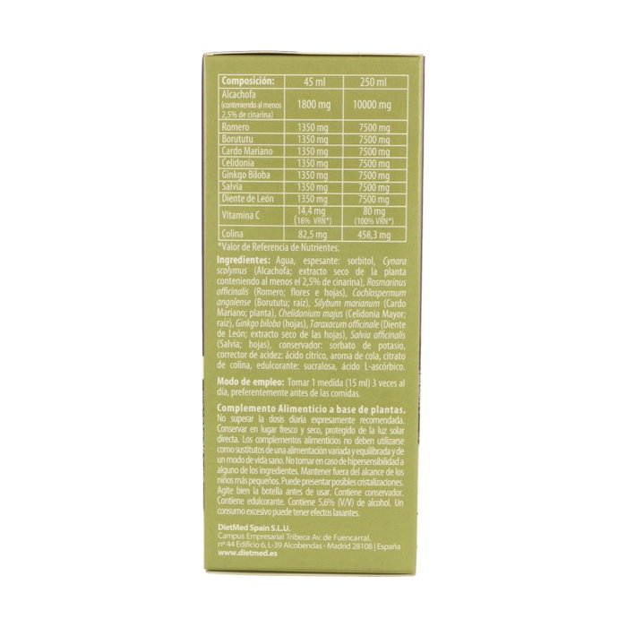 Dietmed Cynasine Solución Oral 250 ml Dietmed Cynasine Solución Oral 250 ml