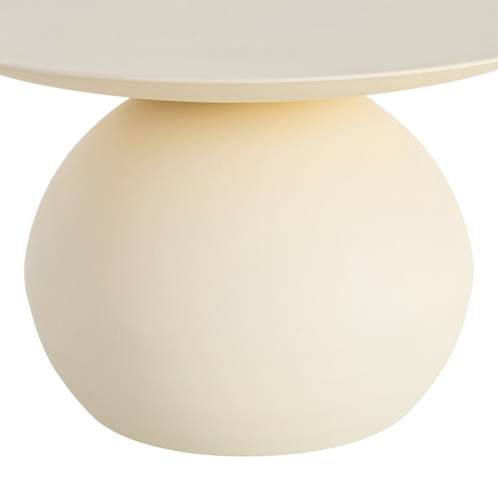 Mesa Centro Blanco Roto Acero 60 X 60 X 45 cm