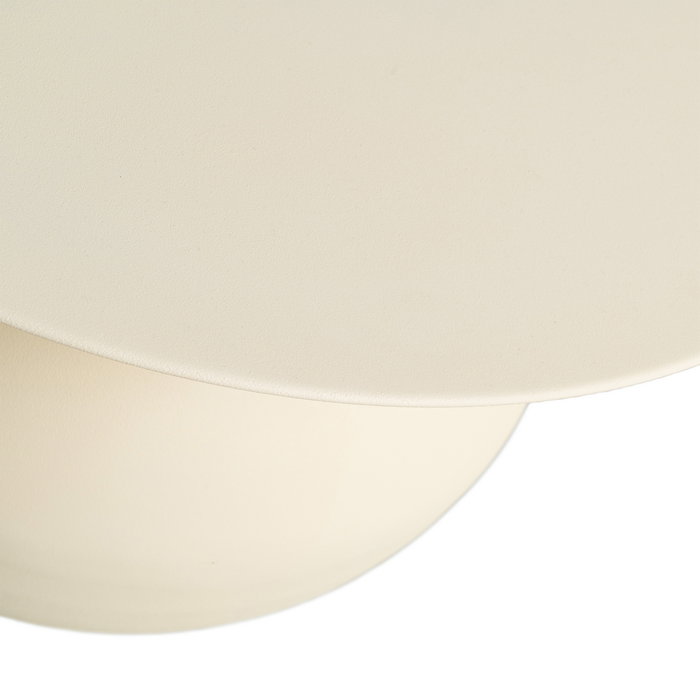 Mesa Centro Blanco Roto Acero 60 X 60 X 45 cm