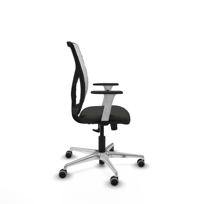 PIQUERAS Y CRESPO Silla de oficina Motilla con mecanismo Sincro Negro y Blanco