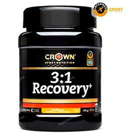 CROWN SPORT NUTRITION 3:1 Recovery+ Vainilla 750 G (15 Porciones) Recuperador Muscular y Energético