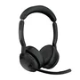 Jabra Evolve2 55 UC Stereo - Auriculares Inalámbricos Negro con Base de Carga