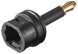 MicroConnect Adaptador de Audio Digital Toslink a mini Toslink para Conexiones de Alta Calidad