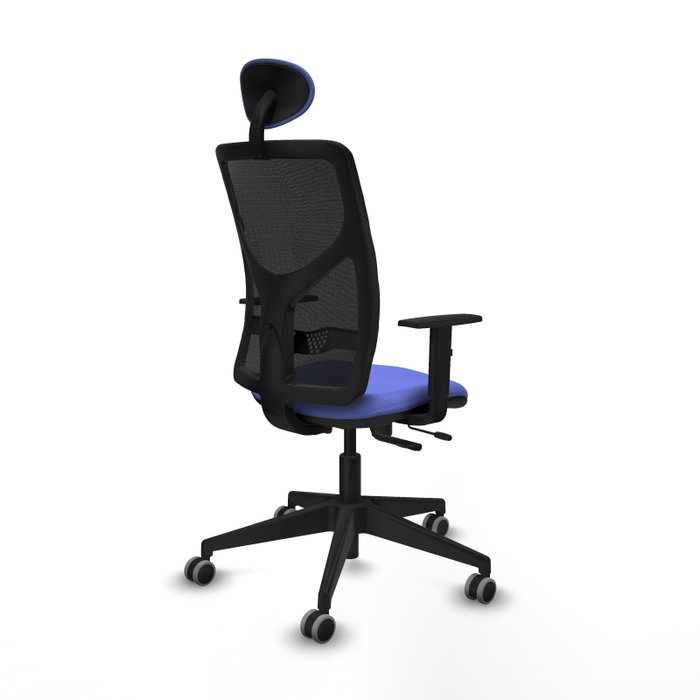 PIQUERAS Y CRESPO Silla de oficina Motilla con Mecanismo Sincro/Traslack Azul claro