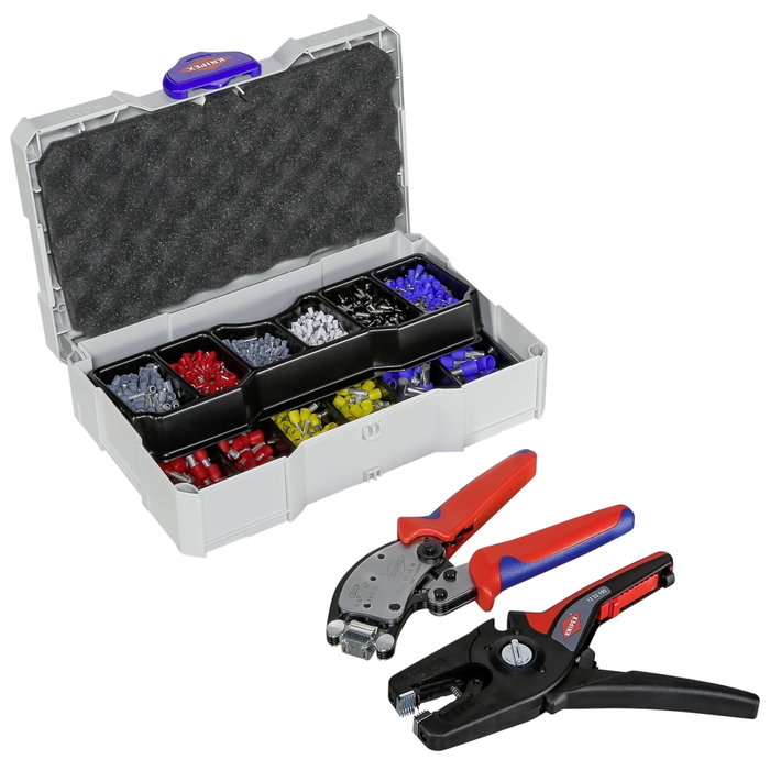 Knipex Juego de terminales de cable con Twistor16 y PreciStrip16 Knipex Juego de terminales de cable con Twistor16 y PreciStrip16
