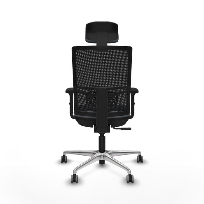 PIQUERAS Y CRESPO Silla de oficina Yunquera con mecanismo Sincro, Gris y Negro